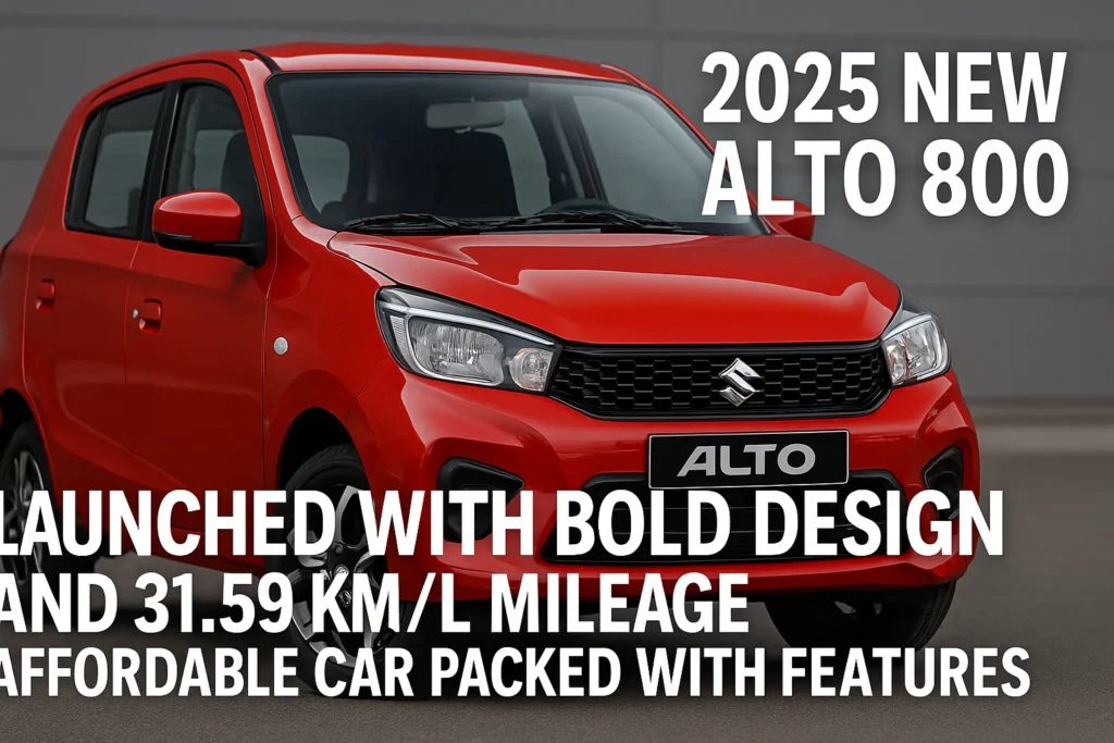 2025 New Alto 800 Launched with Bold Design