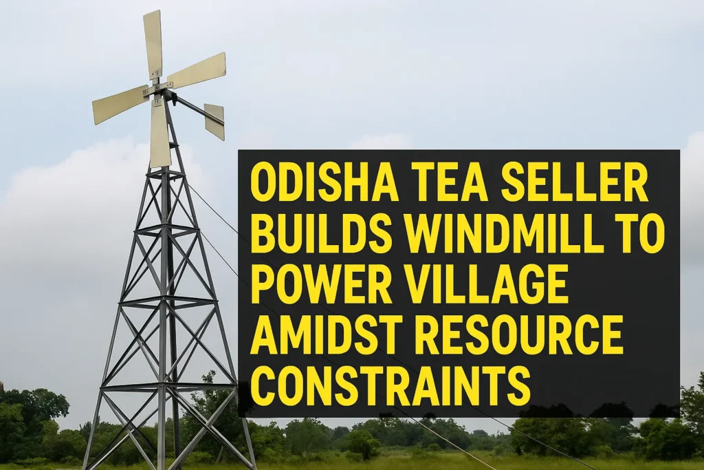 Odisha Tea Seller Builds Windmill to Power